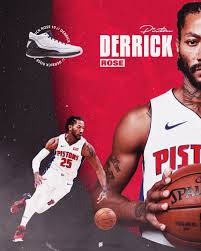 Pin By Kayo Cesar On Poster Design In 2020 Rose Nba Derrick Rose Detroit Pistons