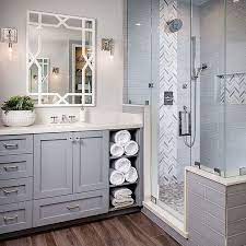 Lovin The Shower Follow Our Home Tours On Youtube Channel Link In Bio Homechanneltv Home Bathroom Remodel Master House Bathroom Farmhouse Master Bathroom