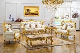 White gold white gold is an ironwork finish which has a wonderfully textured look, and works well in a traditional or more contemporary interior. Gold Leafing Furniture Home Decor Gold Luxurious Sofa Set Manufacturer From Ahmedabad