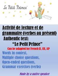 A pbs great american read top 100 pickfew stories are as widely read and as universally cherished by children and adults alike as the little prince. No Prep French Reading Activity Le Petit Prince Present Tense Litterature