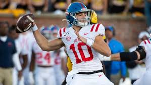 Ole miss football sec football football stadiums college football football season alabama football. John Rhys Plumlee Plays Receiver For Ole Miss Football During Outback Bowl