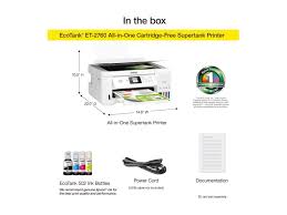 Download epson scan will allow you to scan with any printer or scanner's brand of easy, free and effective way. Epson Ecotank Et 2760 Wireless Color All In One Cartridge Free Supertank Printer With Scanner And Copier Newegg Com