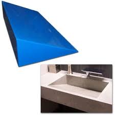 concrete countertop rubber sink mold