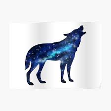 „neon led yra naujos kartos alternatyvus neoninio apšvietimo sprendimas. Galaxy Wolf Posters Redbubble