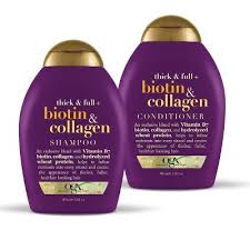 Before And After Hair Growth Result Biotin And Collagen Shampoo Ogx Thick Full Biotin Collagen Shampoo 13 Fl Oz In 2020 Biotin And Collagen Shampoo Ogx Hair Products Ogx Shampoo