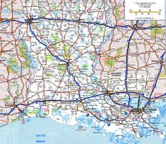 Road map of tennessee with cities. Louisiana State Road