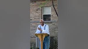 Pastor Sterling Marshall at Mt. Sinai Tuskegee AL.