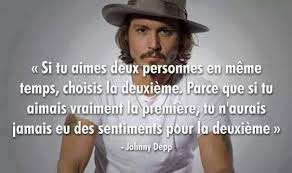 Si Tu Aimes Deux Personnes En Meme Temps Aimer Deux Personnes Proverbes Et Citations Johnny Depp