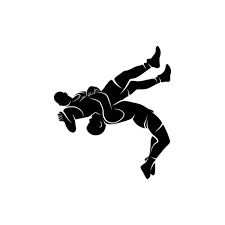 Wrestling Logo Vector Template Illustration Symbol Silhouette Design Stock  Vector by ©ssports 387294210