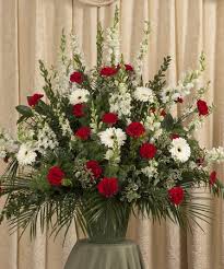 Check spelling or type a new query. Red White Funeral Flower Basket Kittelberger Florist