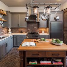 Enjoy having gray kitchen backsplash ideas in pictures. 75 Beautiful Kitchen With Gray Cabinets And Brick Backsplash Pictures Ideas July 2021 Houzz