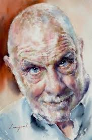 Lie Detector _ The Gaze of Truth Watercolour 22in x 15in