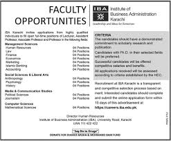 Business administration jobs allow you to use your financial, managerial, analysis and organizational skills to succeed in the industry of your choice. Jobs In Institute Of Business Administration Karachi Published In Jang Newspaper On 31 March 2019 Sunday Hr Paperpk4u