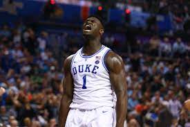 Duke's zion williamson (1) celebrates after he scored against north carolina state during the second half of an ncaa college basketball game in durham, n.c., saturday, feb. March Madness Zion Williamson Carrying Duke But Not Feeling Pressure