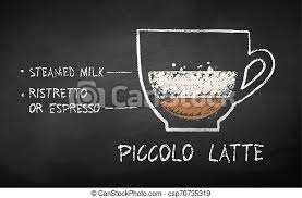 However, it can be a great addition to coffee shop menus, with its punchy espresso and smooth milk. Chalk Gezeichnete Zeichnung Von Piccolo Latte Kaffee Rezept Vector Chalk Gezeichnete Zeichnung Von Piccolo Latte Kaffee Canstock