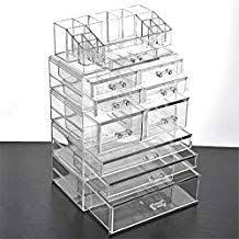 Large 9 Drawer Plastic Bathroom Desktop Lipstick Box Case Big Clear Acrylic Storage Cosmetic Organ Acrylic Storage Makeup Organization Acrylic Organizer Makeup
