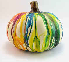 With this product you can create: Who Says Halloween Has To Be Black And Orange These Rainbow Melted Crayon Pumpkins Are So Pretty Perfect For The Season Dream A Little Bigger