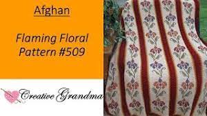 These ten free tunisian crochet patterns will give you some great opportunities to practice. Flaming Floral Afghan 509 How To Do Tunisian Crochet With Cross Stitching Youtube