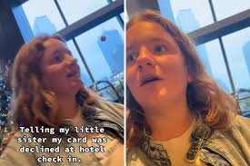 Little Sister Told She's Paying Hotel Bill, Her Response Is Everything