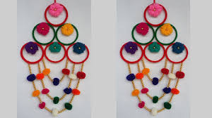 Looking for abstract wall art? Diy Old Bangles Reuse Idea How To Make Wall Hanging With Wool Bangles For Home Decoration Youtube