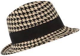 Helene Berman Dog Tooth Trilby Lyst Ladies Dress Hats Dog Teeth Trilby