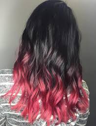 On the first day, stay away from rain or swimming. Pastel Pink Dip Dye For Black Hair Black Hair Dye Dip Dye Hair Black Hair Ombre