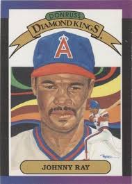 1988 Johnny Ray Donruss Diamond Kings Card Anaheim Angels #12