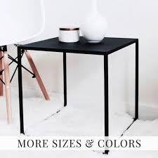 Side Table Black Coffee Table Side Table Modern Cube Table Bed Etsy In 2020 Coffee Table Black Side Table Minimalist Coffee Table