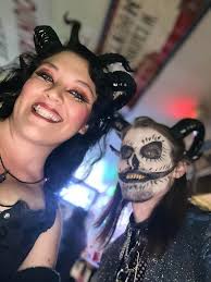 Adult DJ Halloween costume party photos