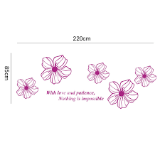 Will not tear or wrinkle. Flower Wall Decals Purple Yellow White Blue Pink Acrylic 3d Wall Sticker