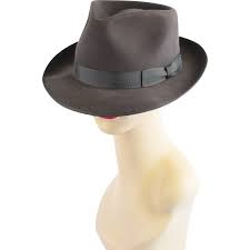 Vintage Mens Fedora Charcoal Gray Fur Felt By Andhurst Sz 7 5 8 Mens Fedora Mans Hat Fedora
