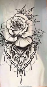 9 Tattoo Rose Mandala Vorlage Flower Wrist Tattoos Rose Tattoos For Men Rose Tattoos