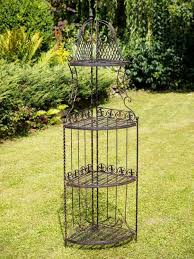 Regal Eckregal Eisen Garten Gartenregal Braun 165cm Antik Stil Schmiedeeisen Mit Bildern Eckregal Eisen Schmiedeeisen Gartenregal