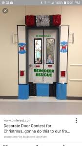 Front Door Reindeer Rescue Door Decorating Contest Christmas Door Decorating Contest School Door Decorations