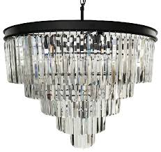 Siljoy modern black rectangle crystal chandelier rectangular led pendant ceiling light fixture for dining room island kitchen l48 x w10 x h10. 12 Light Luxury Modern Crystal Chandelier Pendant Ceiling Light Contemporary Chandeliers By Chandeliercrystallights Houzz