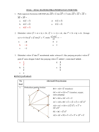 Dan kunci jawaban vektor matematika kelas x peminatan pdf dapat kamu nikmati dengan cara klik link download dibawah dengan mudah tanpa iklan yang mengganggu. 109 Contoh Soal Vektor Matematika Dan Penyelesaiannya Kelas 10 Brainly Terbaru Dikdasmen