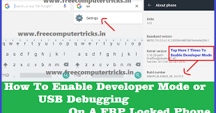 The settings app on android includes a screen called developer options that. How To Enable Developer Mode Or Usb Debugging On A Locked Android Smartphone Free Computer Tricks