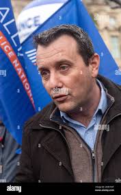 Portrait de Fabien Vanhemelryck, Secrétaire général du syndicat Alliance  police nationale, le mercredi 11 décembre 2019, le 7th jour de la grève  contre la réforme des retraites et tandis que le Premier