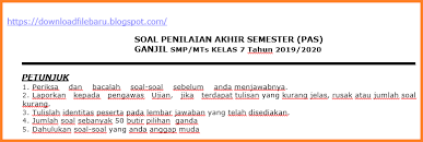 Dengan jumlah keseluruhan butir soal adalah 50 buah, tapi admin minta maaf karena tidak ada kunci jawaban pada soal ini. Soal Pas Smp Mts Prakarya Kelas 7 Semester 1 Tahun 2019 2020 Download
