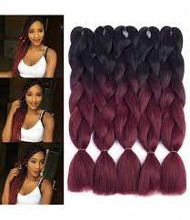 24 Inch Xpression Ombre Braiding Hair Box Braids Hairstyles Braids With Beads Box Braids Styling