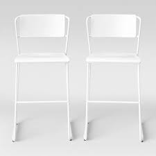 Black And White Checkered Bar Stools Set Of 2 Killiam Mixed Material Sled Counter Stool White Project 62 Target Counter Stools Bar Stools Stool