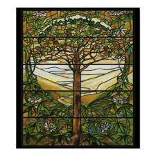 Vintage Stained Glass Pattern Apple Tree Art Print Zazzle Com Glass Art Pictures Tiffany Glass Art Glass Art