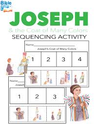 The Bible Story Of Joseph Sequencing Activity This Kids Bible Activity Will Teach Children Bible Lessons For Kids Bible Activities For Kids Sunday School Kids