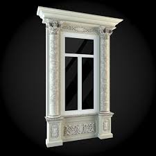 Window 018 Classic House Design House 3d Model House Front Design