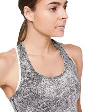Lululemon Women's Cool Racerback Luon Spray Jacquard Tank Top Size 2