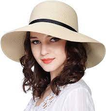 Sun Hats For Women Strafurtalk Women Wide Brim Sun Hat Summer Beach Cap Upf50 Uv Packable Straw Hat For Tra Hats For Women Sun Hats For Women Wide Brim Sun Hat