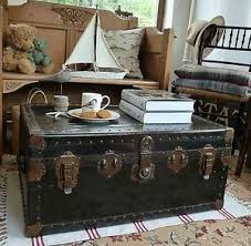 Travel Trunk Coffee Table By Kaitlin Travel Trunk Coffee Table Rustic Trunk Coffee Table Coffee Table Trunk