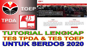 Check spelling or type a new query. Tutorial Lengkap Tes Plti Tpda Tkda Dan Tes Plti Toep Tkbi Untuk Serdos Sertifikasi Dosen 2020 Youtube