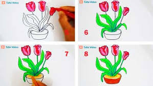 Jika kamu ingin membuat sketsa gambar bunga yang mudah digambar maka kamu harus perhatikan. Cara Mudah Menggambar Bunga Tulip