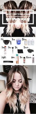 What I Use To Balayage My Own Hair Hair Highlights Diy Ombre Hair Balayage